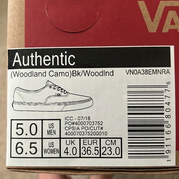 Vans Authentic Shoe Camo - Picture 4 of 4